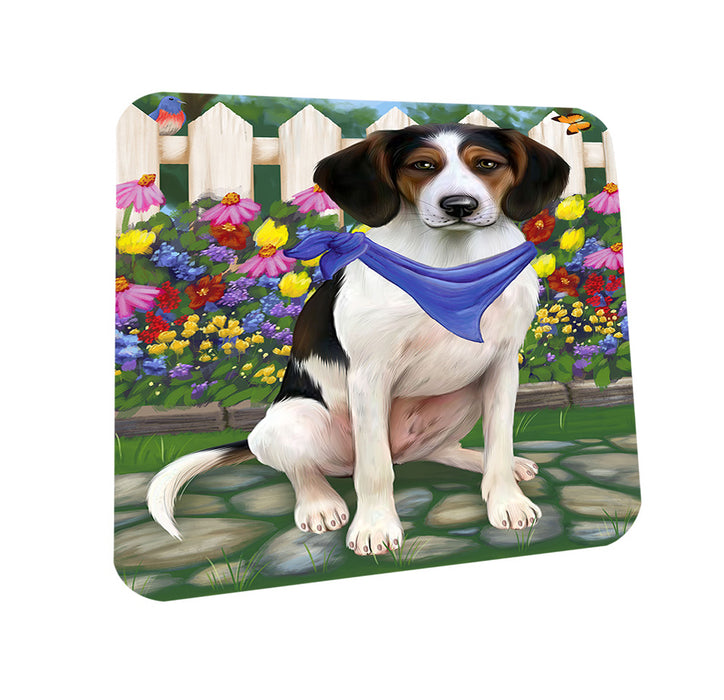 Spring Floral Treeing Walker Coonhound Dog Coasters Set of 4 CST52139