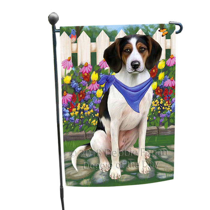 Spring Floral Treeing Walker Coonhound Dog Garden Flag GFLG50006