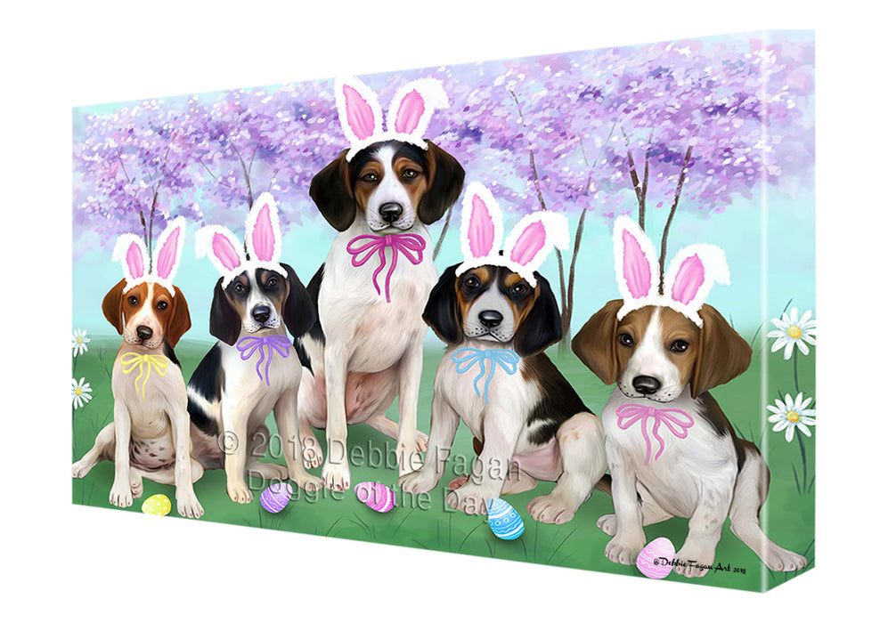 Treeing Walker Coonhounds Dog Easter Holiday Canvas Wall Art CVS60384