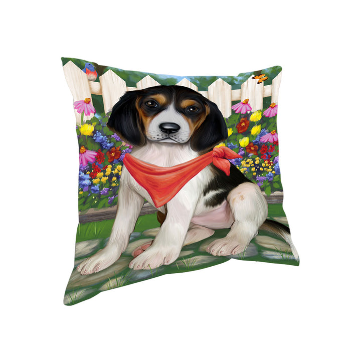 Spring Floral Treeing Walker Coonhound Dog Pillow PIL56568