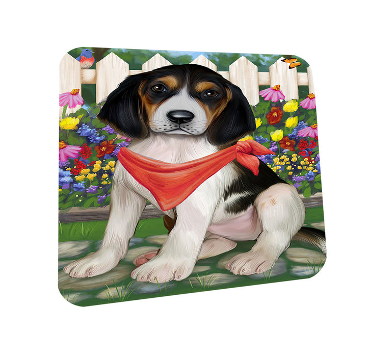 Spring Floral Treeing Walker Coonhound Dog Coasters Set of 4 CST52140