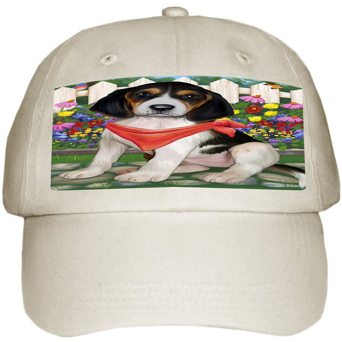 Spring Floral Treeing Walker Coonhound Dog Ball Hat Cap HAT59820