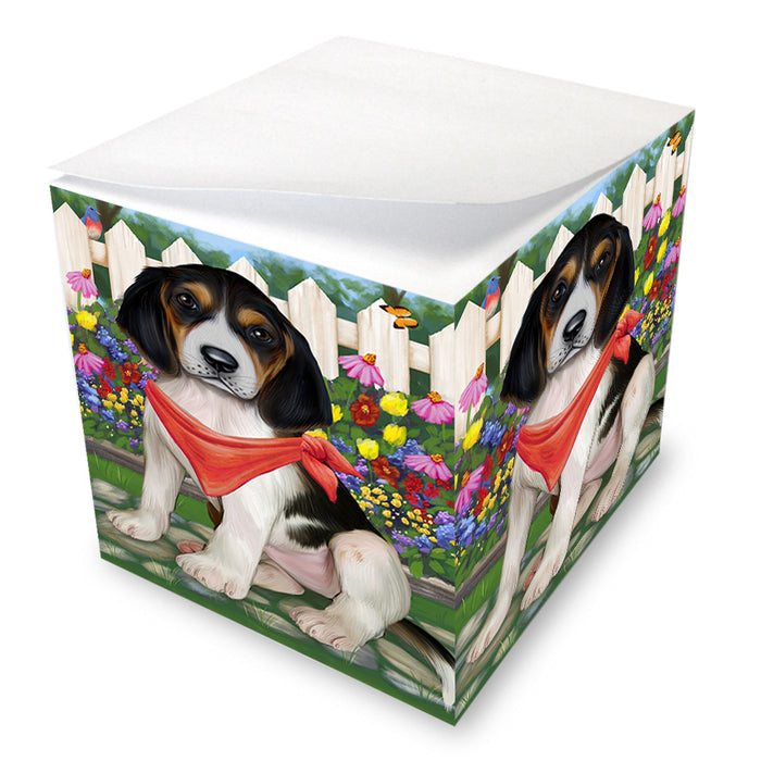 Spring Floral Treeing Walker Coonhound Dog Note Cube NOC52274