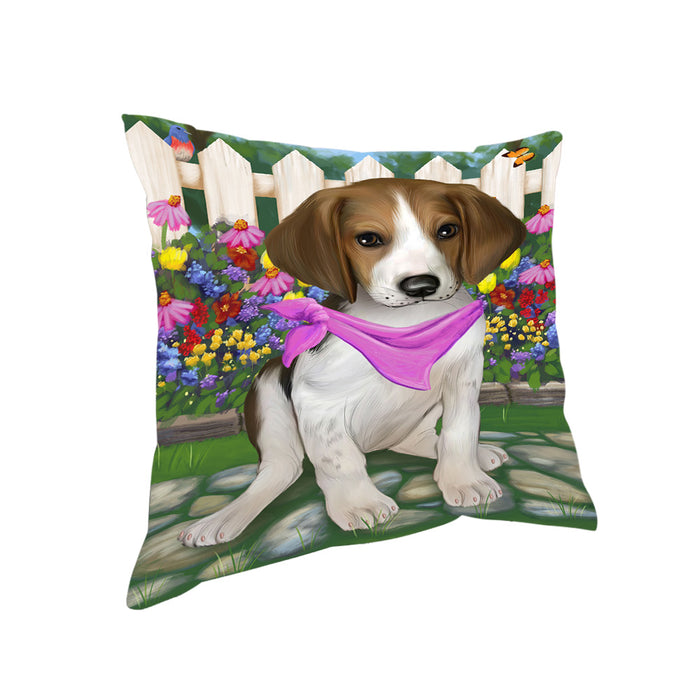 Spring Floral Treeing Walker Coonhound Dog Pillow PIL56572