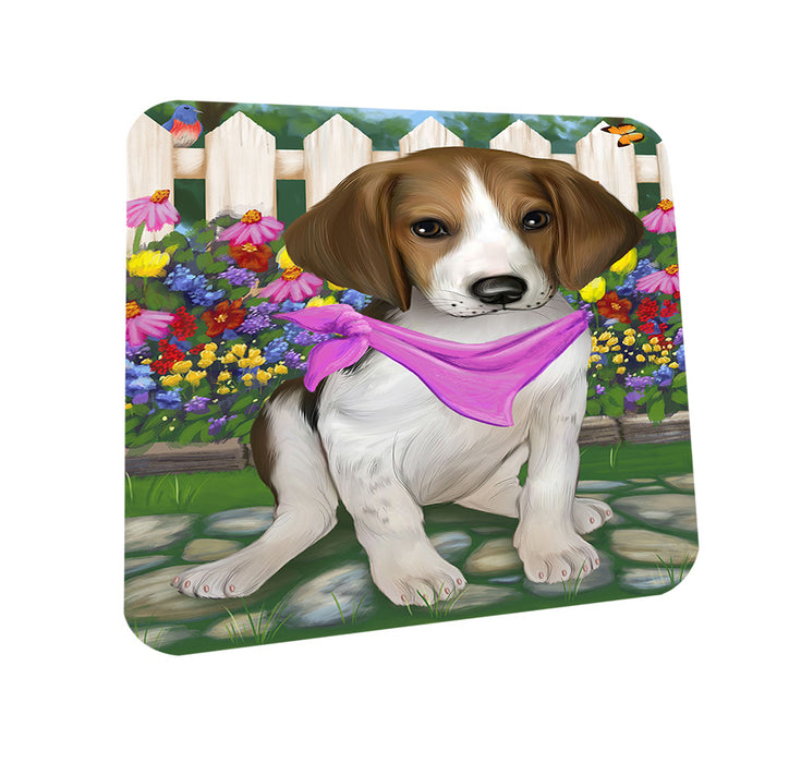 Spring Floral Treeing Walker Coonhound Dog Coasters Set of 4 CST52141