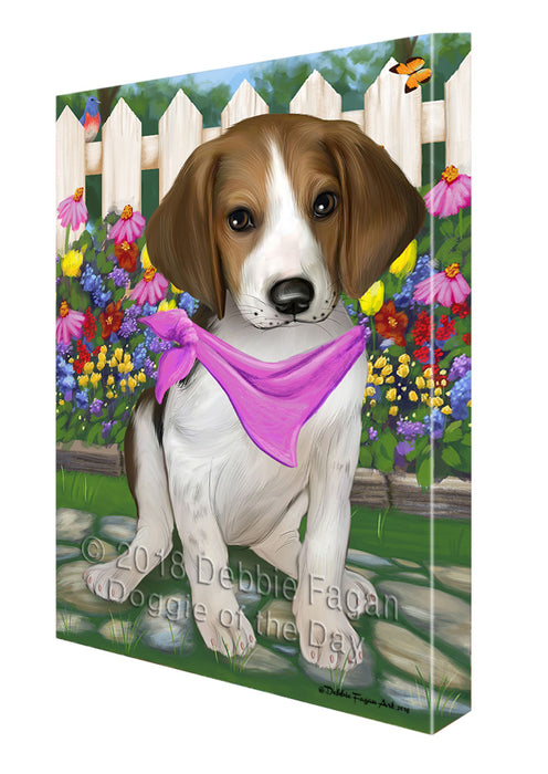 Spring Floral Treeing Walker Coonhound Dog Canvas Wall Art CVS67363