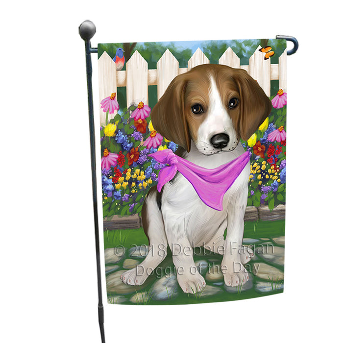 Spring Floral Treeing Walker Coonhound Dog Garden Flag GFLG50008