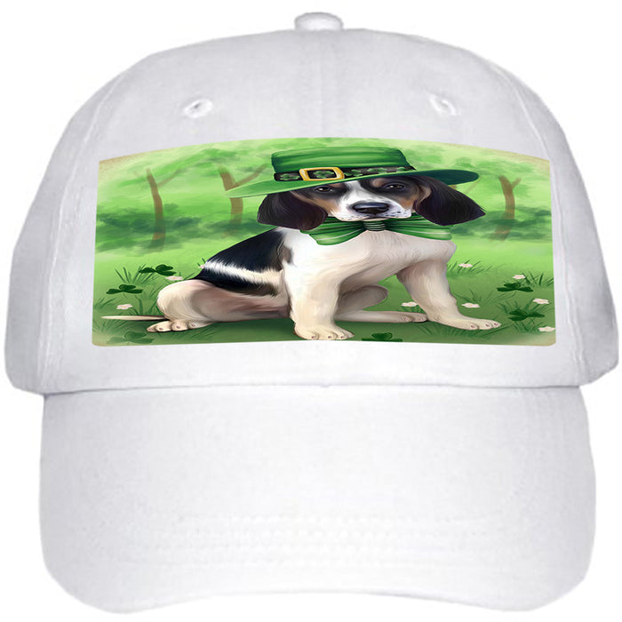 St. Patricks Day Irish Portrait Treeing Walker Coonhound Dog Ball Hat Cap HAT51996