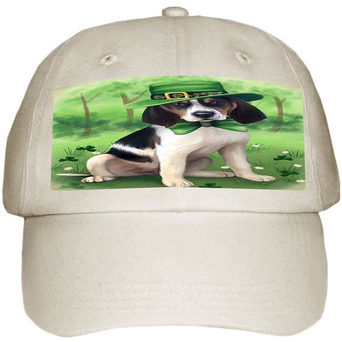 St. Patricks Day Irish Portrait Treeing Walker Coonhound Dog Ball Hat Cap HAT51996