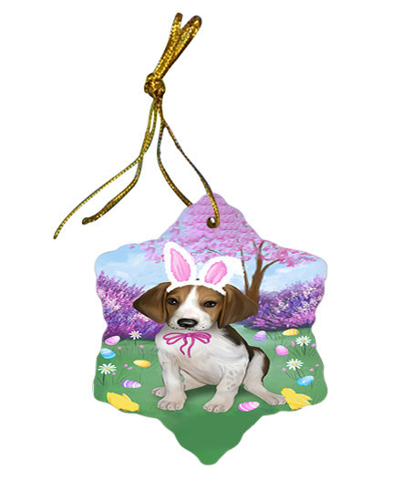 Treeing Walker Coonhound Dog Easter Holiday Star Porcelain Ornament SPOR49279