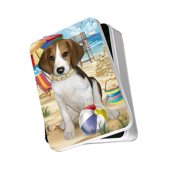 Pet Friendly Beach Treeing Walker Coonhound Dog Photo Storage Tin PITN50104