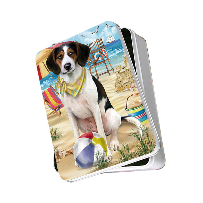 Pet Friendly Beach Treeing Walker Coonhound Dog Photo Storage Tin PITN50105