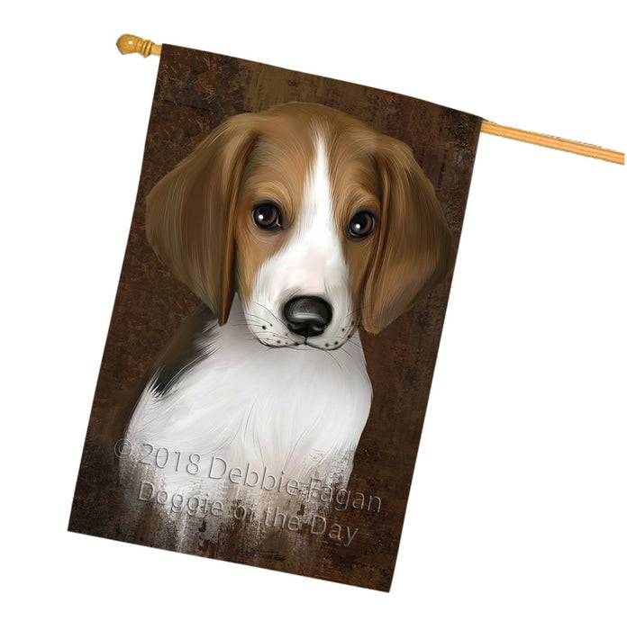 Rustic Treeing Walker Coonhound Dog House Flag FLG54692