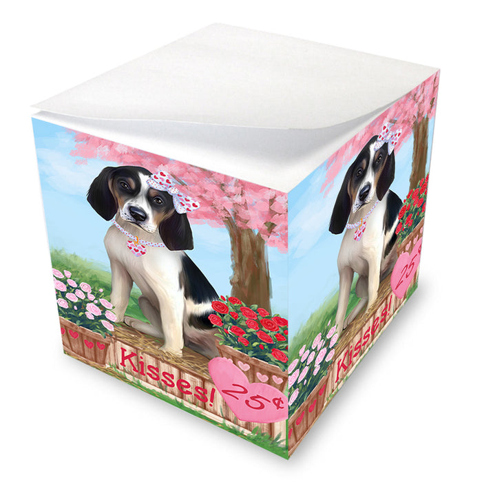 Rosie 25 Cent Kisses Treeing Walker Coonhound Dog Note Cube NOC54322