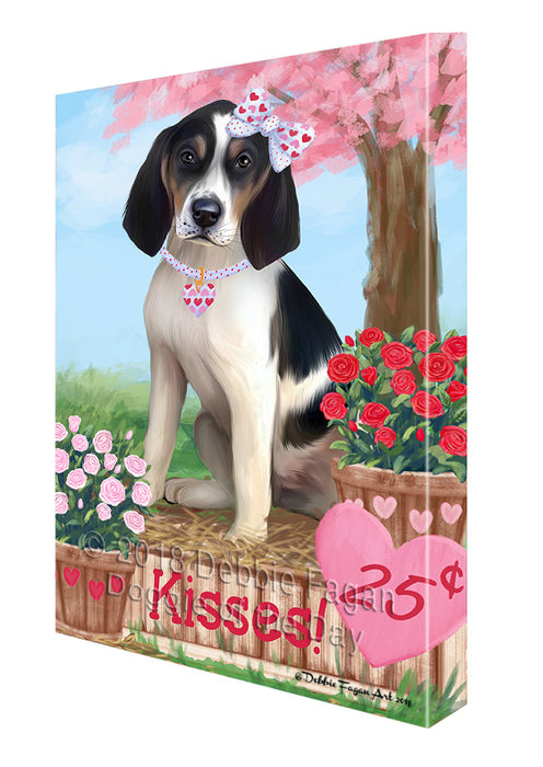 Rosie 25 Cent Kisses Treeing Walker Coonhound Dog Canvas Print Wall Art Décor CVS128474