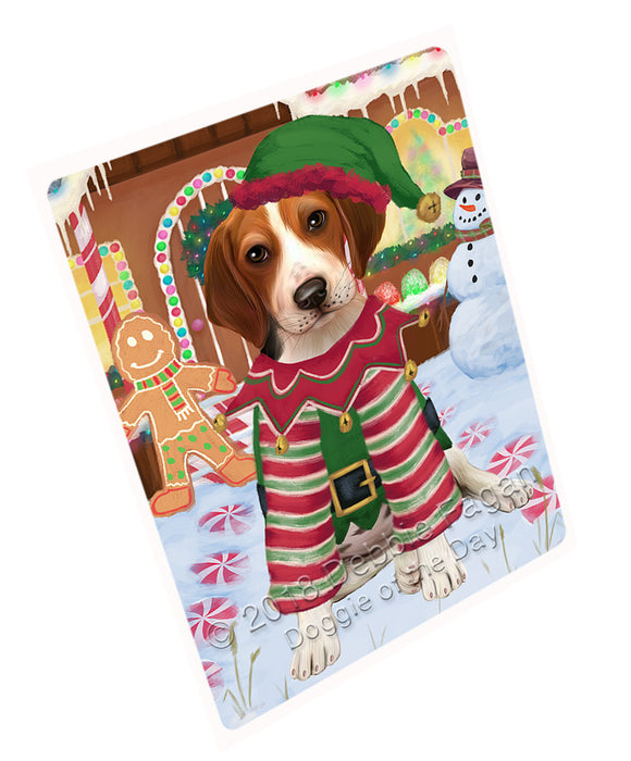 Christmas Gingerbread House Candyfest Treeing Walker Coonhound Dog Large Refrigerator / Dishwasher Magnet RMAG101724