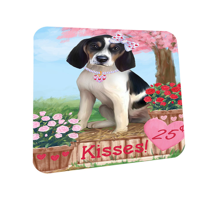 Rosie 25 Cent Kisses Treeing Walker Coonhound Dog Coasters Set of 4 CST56208