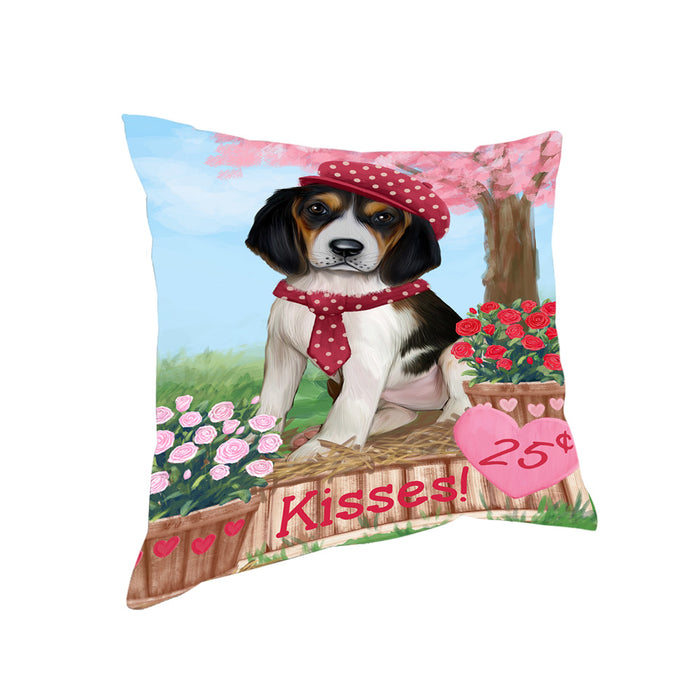 Rosie 25 Cent Kisses Treeing Walker Coonhound Dog Pillow PIL79296