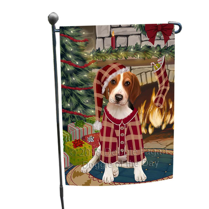 The Stocking was Hung Treeing Walker Coonhound Dog Garden Flag GFLG55932
