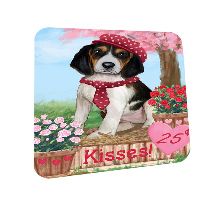 Rosie 25 Cent Kisses Treeing Walker Coonhound Dog Coasters Set of 4 CST56209