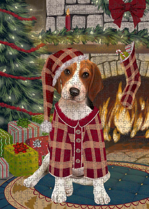 The Stocking was Hung Treeing Walker Coonhound Dog Puzzle with Photo Tin PUZL90760
