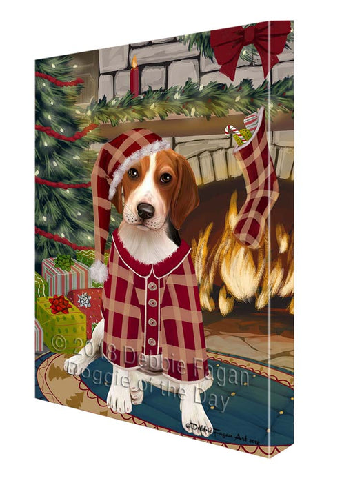 The Stocking was Hung Treeing Walker Coonhound Dog Canvas Print Wall Art Décor CVS120680