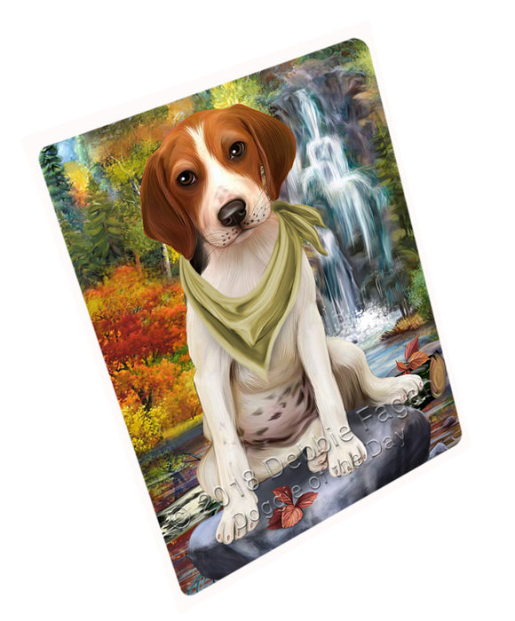 Scenic Waterfall Treeing Walker Coonhound Dog Large Refrigerator / Dishwasher Magnet RMAG72318
