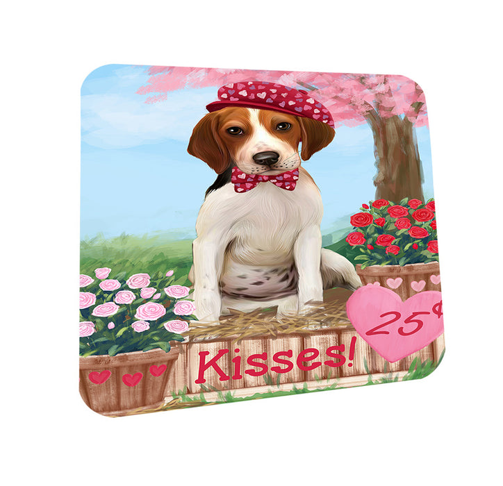Rosie 25 Cent Kisses Treeing Walker Coonhound Dog Coasters Set of 4 CST56210