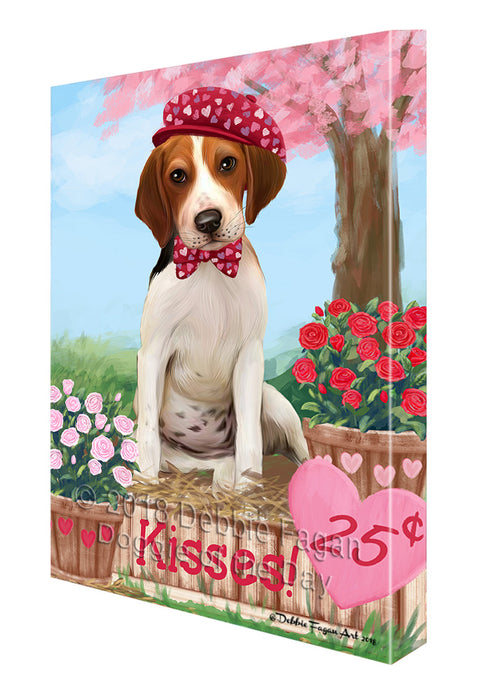 Rosie 25 Cent Kisses Treeing Walker Coonhound Dog Canvas Print Wall Art Décor CVS128492