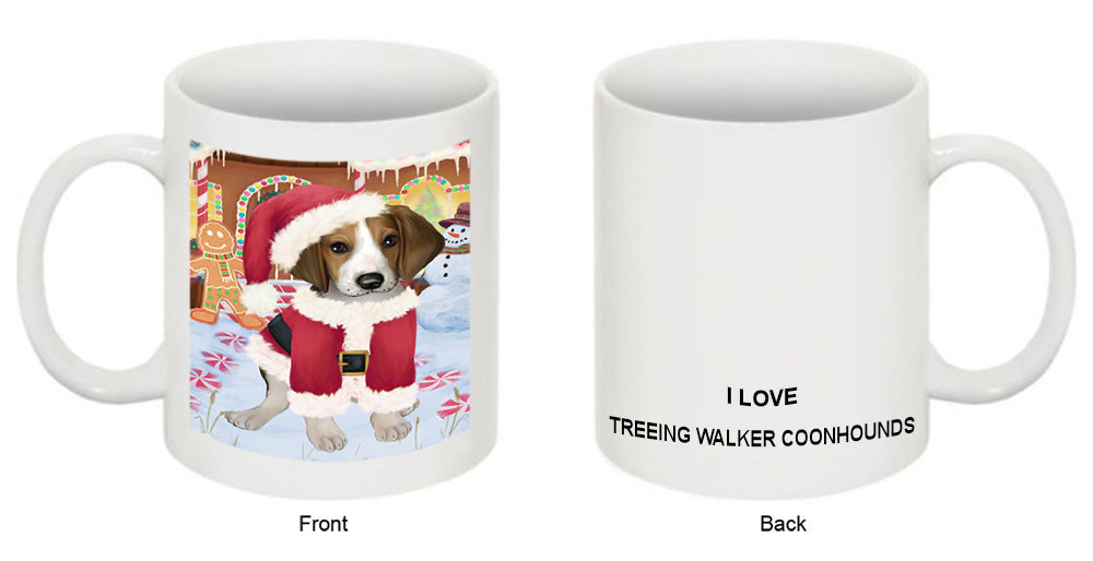 Christmas Gingerbread House Candyfest Treeing Walker Coonhound Dog Coffee Mug MUG51976
