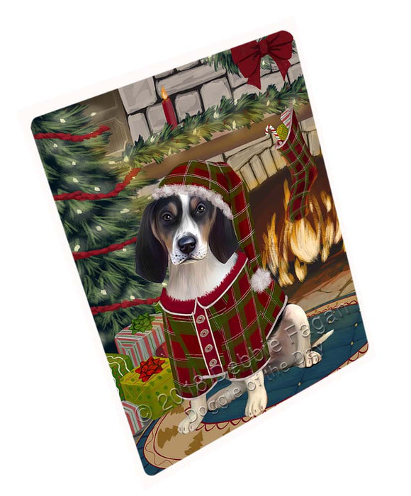 The Stocking was Hung Treeing Walker Coonhound Dog Large Refrigerator / Dishwasher Magnet RMAG96114