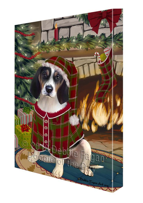 The Stocking was Hung Treeing Walker Coonhound Dog Canvas Print Wall Art Décor CVS120698