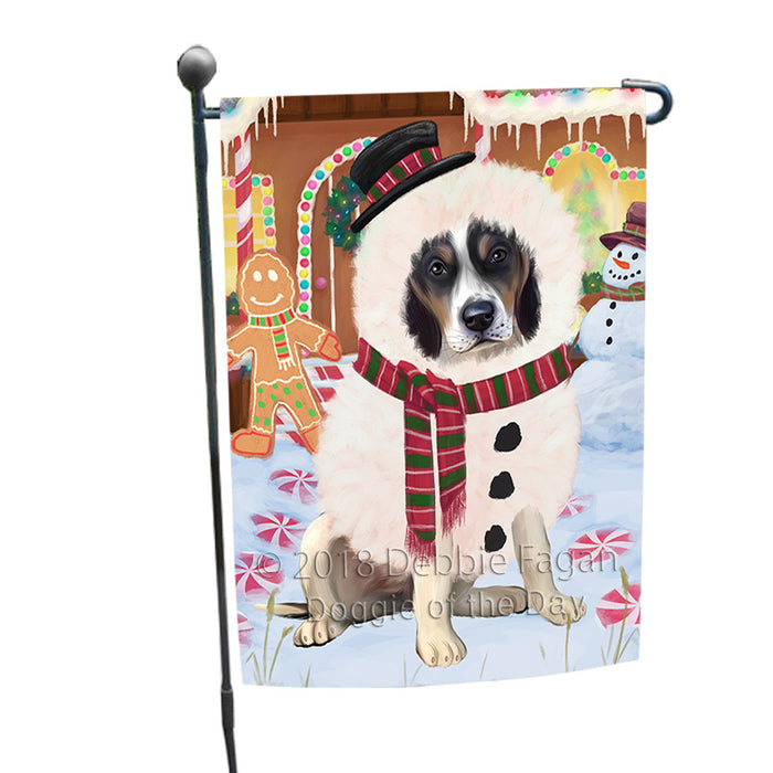 Christmas Gingerbread House Candyfest Treeing Walker Coonhound Dog Garden Flag GFLG57207