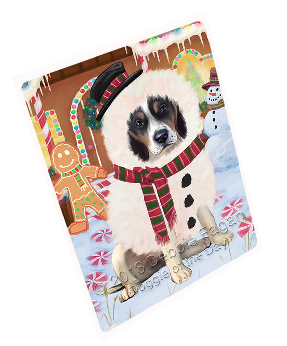 Christmas Gingerbread House Candyfest Treeing Walker Coonhound Dog Magnet MAG74874 (Small 5.5" x 4.25")