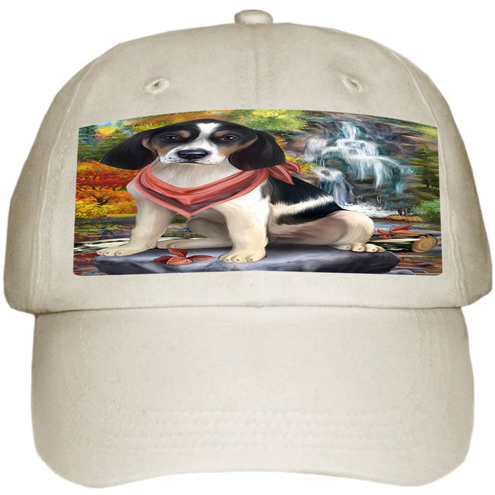 Scenic Waterfall Treeing Walker Coonhound Dog Ball Hat Cap HAT59646