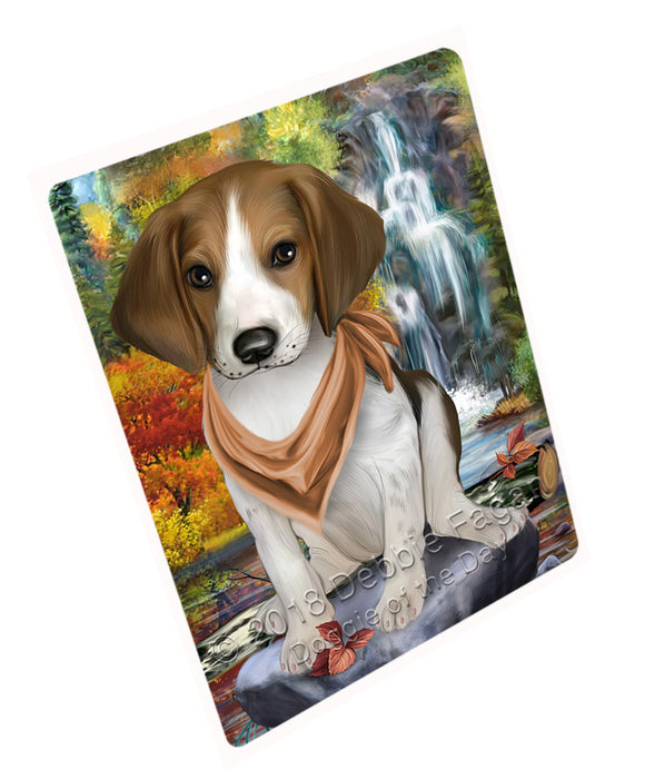 Scenic Waterfall Treeing Walker Coonhound Dog Large Refrigerator / Dishwasher Magnet RMAG72330