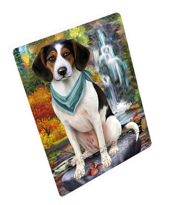 Scenic Waterfall Treeing Walker Coonhound Dog Large Refrigerator / Dishwasher Magnet RMAG72336