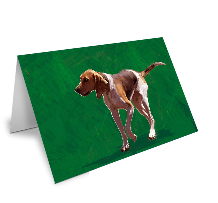 Treeing Walker Coonhounds Dog Handmade Artwork Assorted Pets Greeting Cards and Note Cards with Envelopes for All Occasions and Holiday Seasons GCD67205