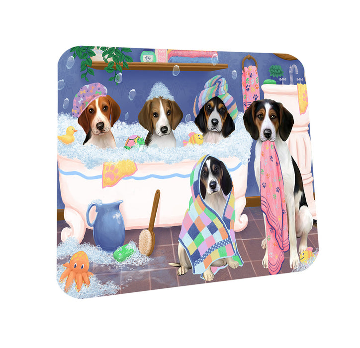 Rub A Dub Dogs In A Tub Treeing Walker Coonhounds Dog Coasters Set of 4 CST56788
