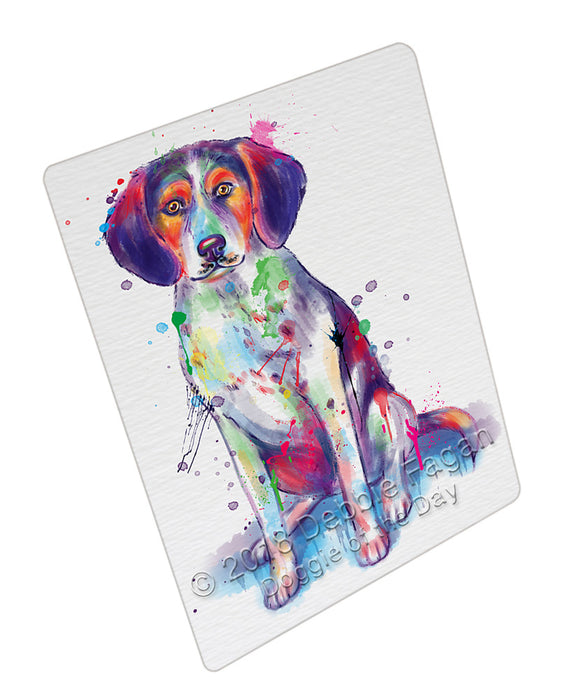 Watercolor Treeing Walker Coonhound Dog Blanket BLNKT133635