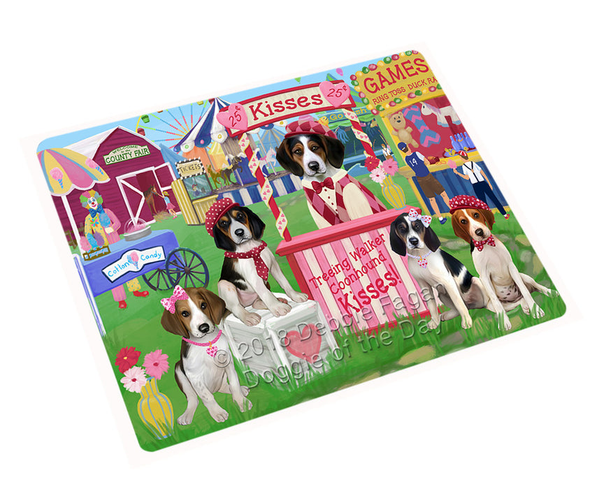 Carnival Kissing Booth Treeing Walker Coonhounds Dog Cutting Board C73272