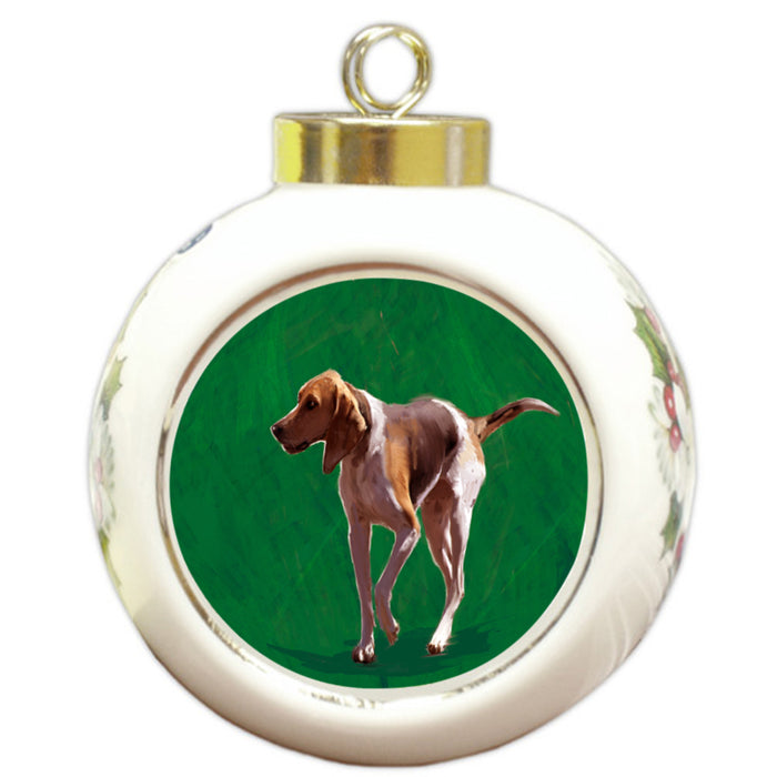 Treeing Walker Coonhounds Dog Round Ball Christmas Ornament RBPOR54392