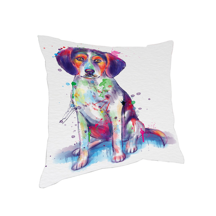 Watercolor Treeing Walker Coonhound Dog Pillow PIL83344