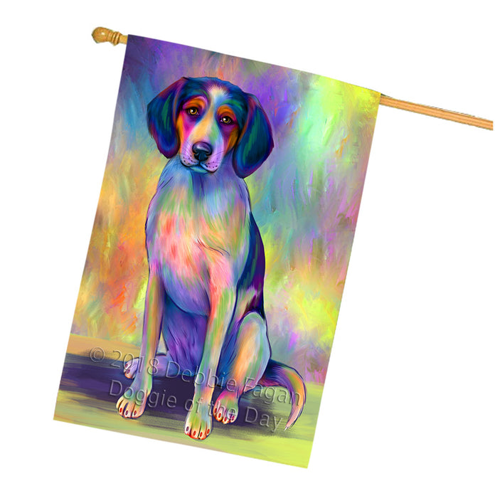 Paradise Wave Treeing Walker Coonhound Dog House Flag FLG57425