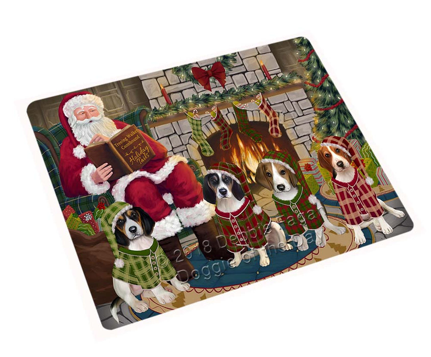 Christmas Cozy Holiday Tails Treeing Walker Coonhounds Dog Cutting Board C71322