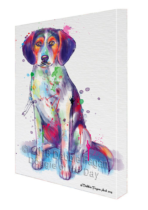 Watercolor Treeing Walker Coonhound Dog Canvas Print Wall Art Décor CVS136439