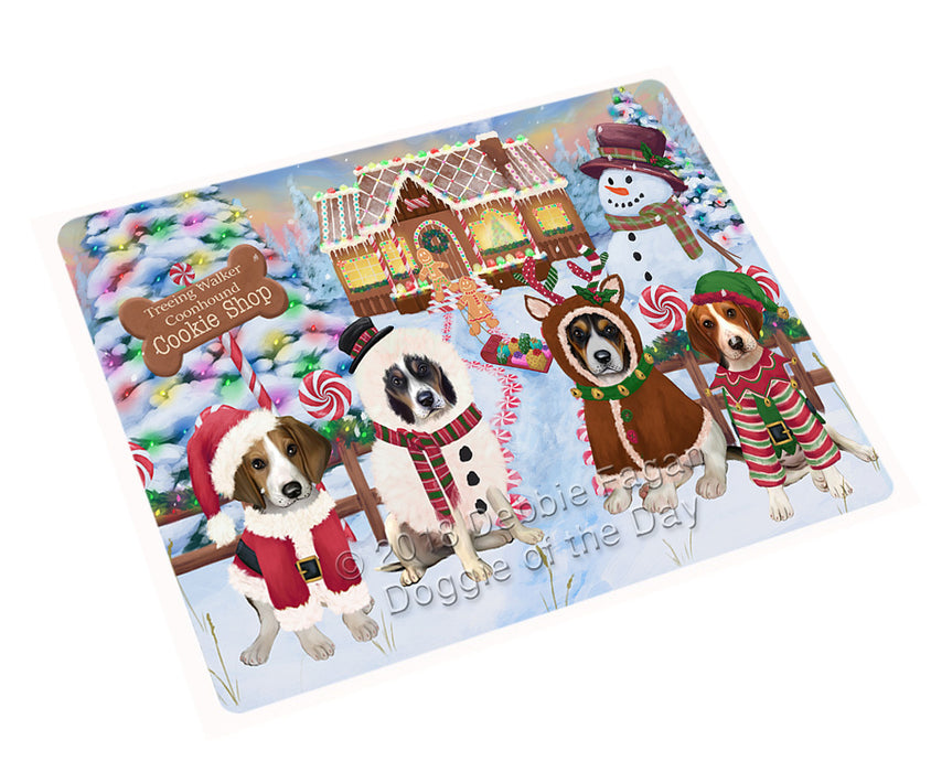 Holiday Gingerbread Cookie Shop Treeing Walker Coonhounds Dog Large Refrigerator / Dishwasher Magnet RMAG102030