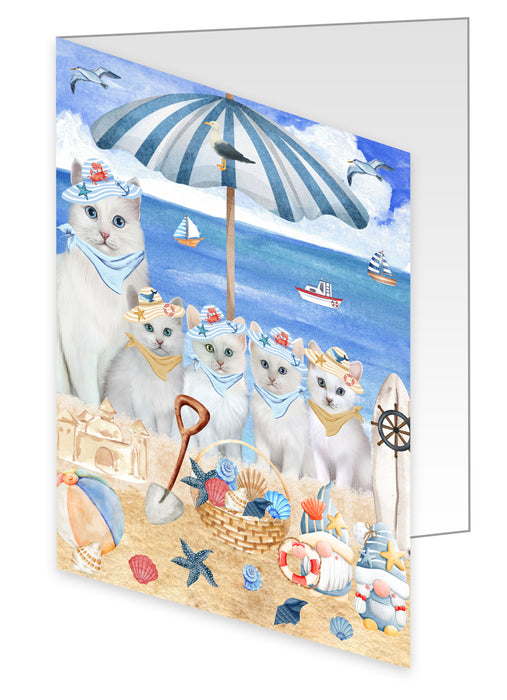 Turkish Angora Greeting Cards & Note Cards, Explore a Variety of Personalized Designs, Custom, Invitation Card with Envelopes, Cat and Pet Lovers Gift