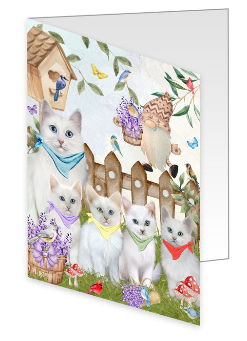 Turkish Angora Greeting Cards & Note Cards: Invitation Card with Envelopes Multi Pack, Personalized, Explore a Variety of Designs, Custom, Cat Gift for Pet Lovers