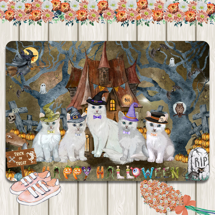 Turkish Angora Area Rug and Runner, Explore a Variety of Designs, Personalized, Indoor Floor Carpet Rugs for Home and Living Room, Custom, Cat Gift for Pet Lovers